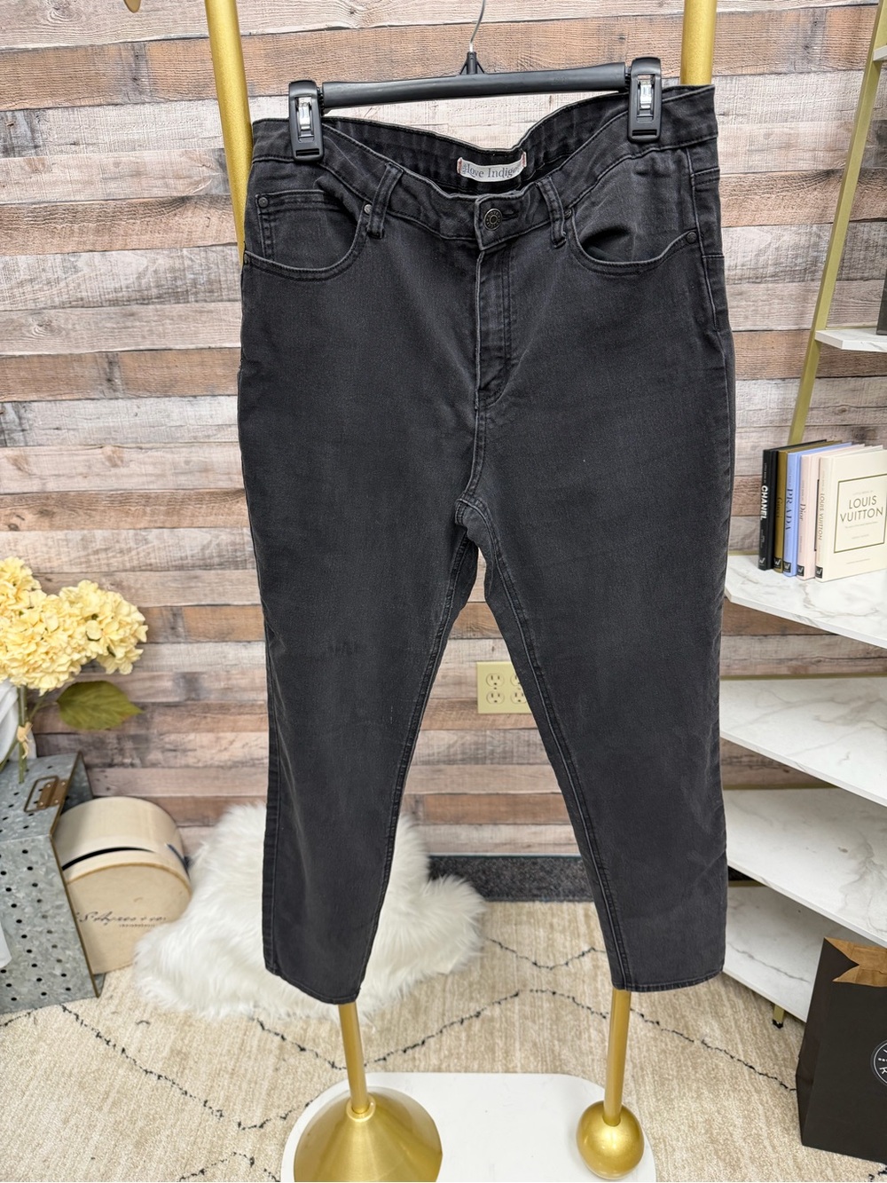 Love Indigo Black Skinny Jean 14